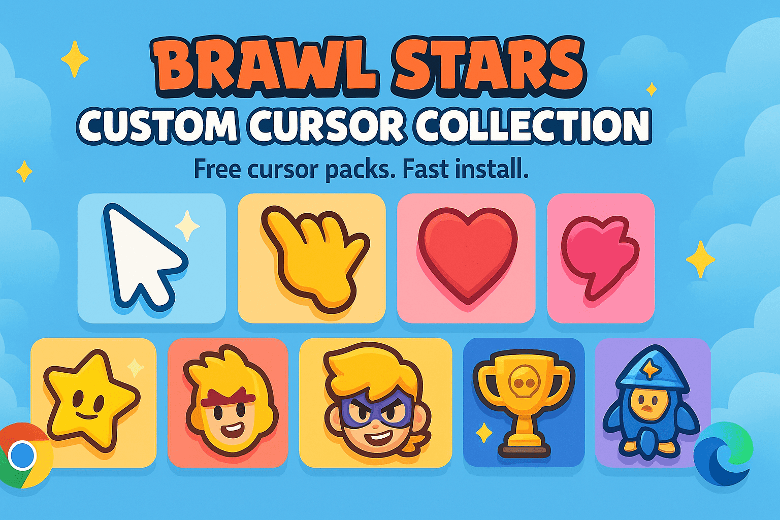 Images for the cursor collection: Brawl Stars Cursor Collection