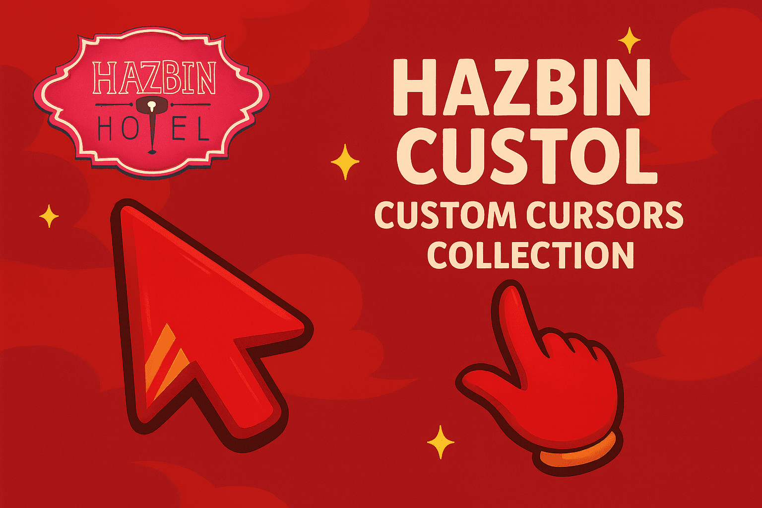 Images for the cursor collection: Hazbin Hotel Custom Cursors Collection