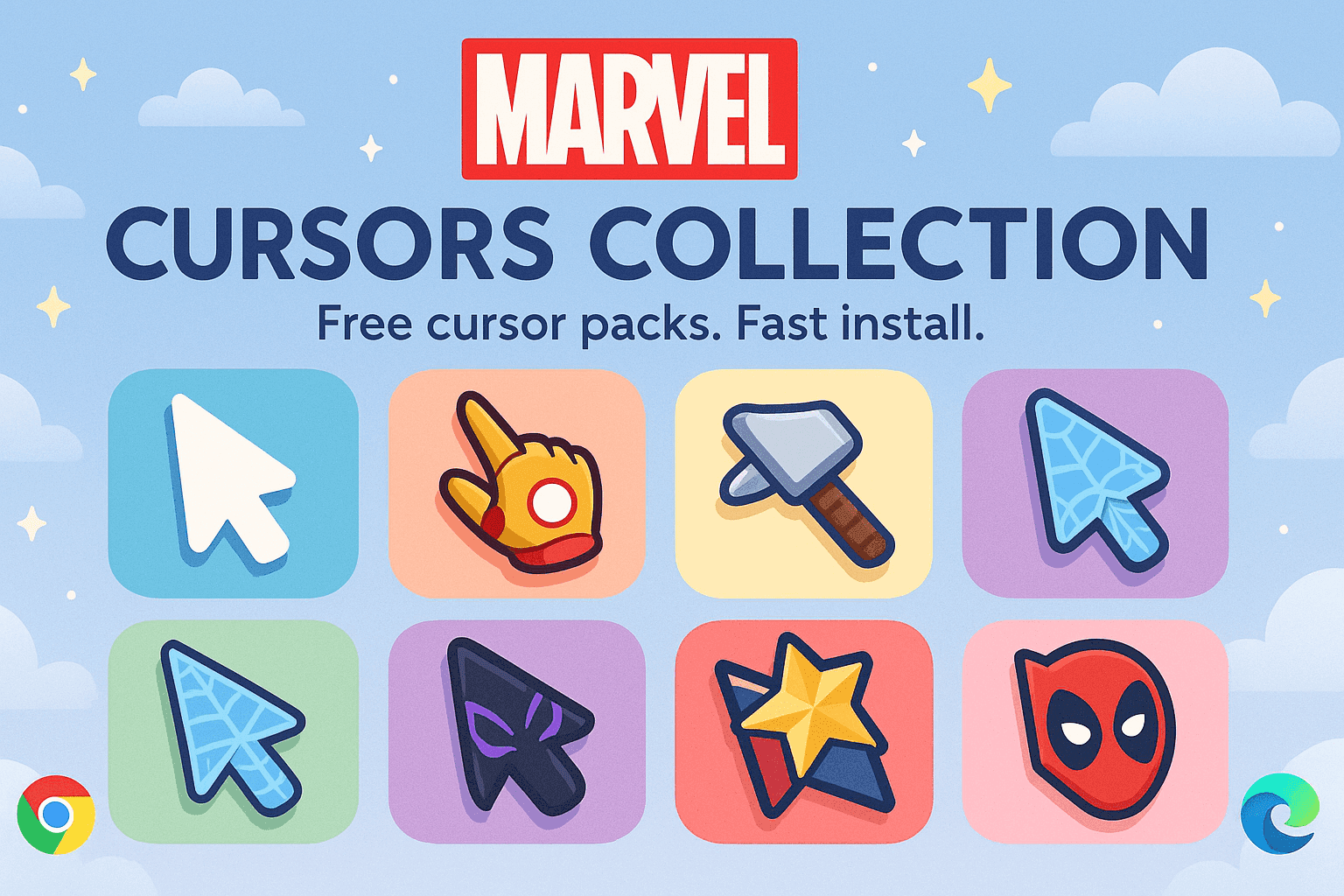 Images for the cursor collection: Marvel Cursors Collection