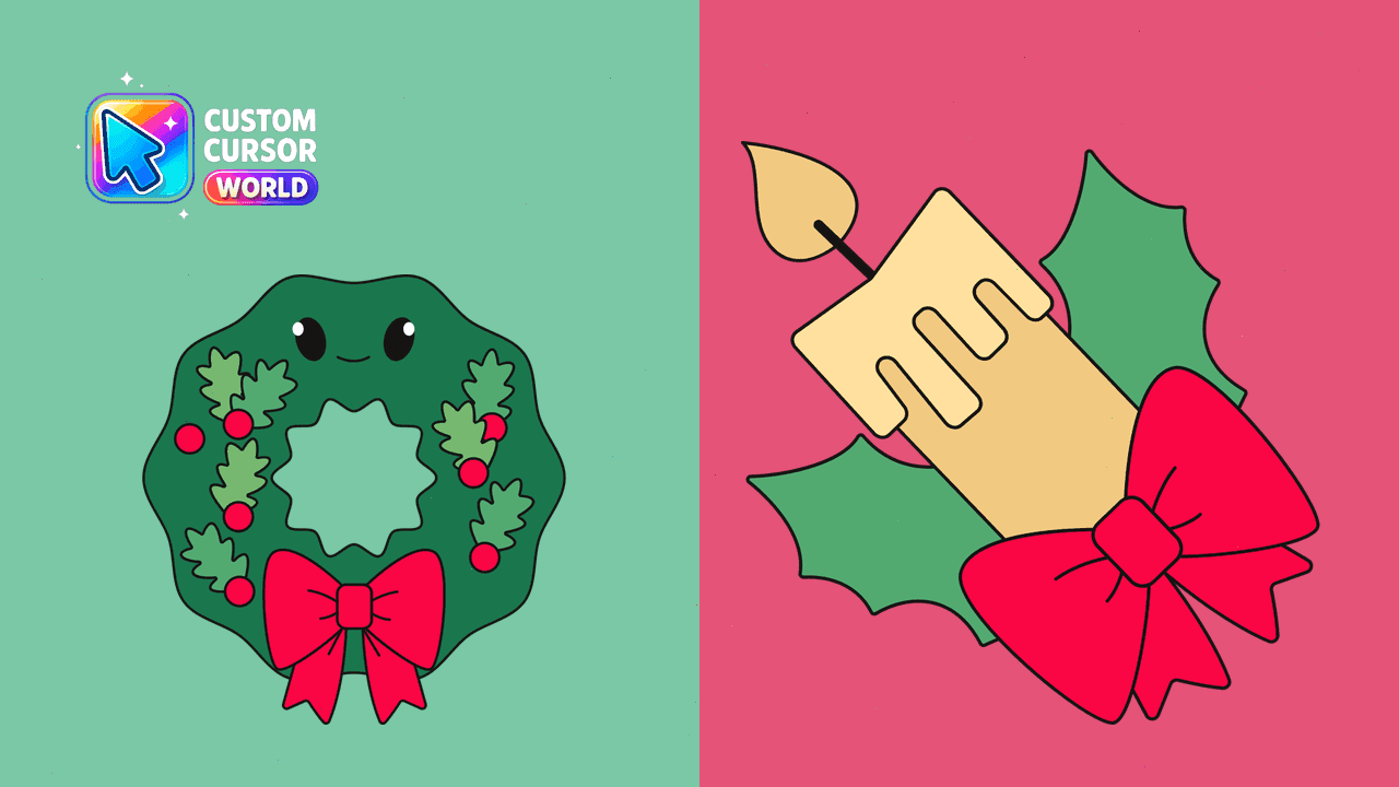 Прев'ю курсор-паку: Chrome Festive Cursor Pack