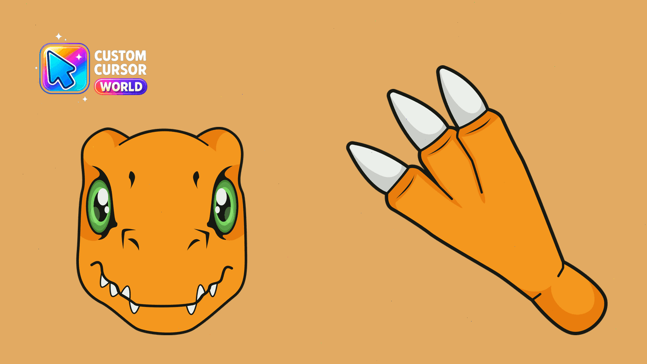 Прев'ю курсор-паку: Fiery Agumon Cursor Pack