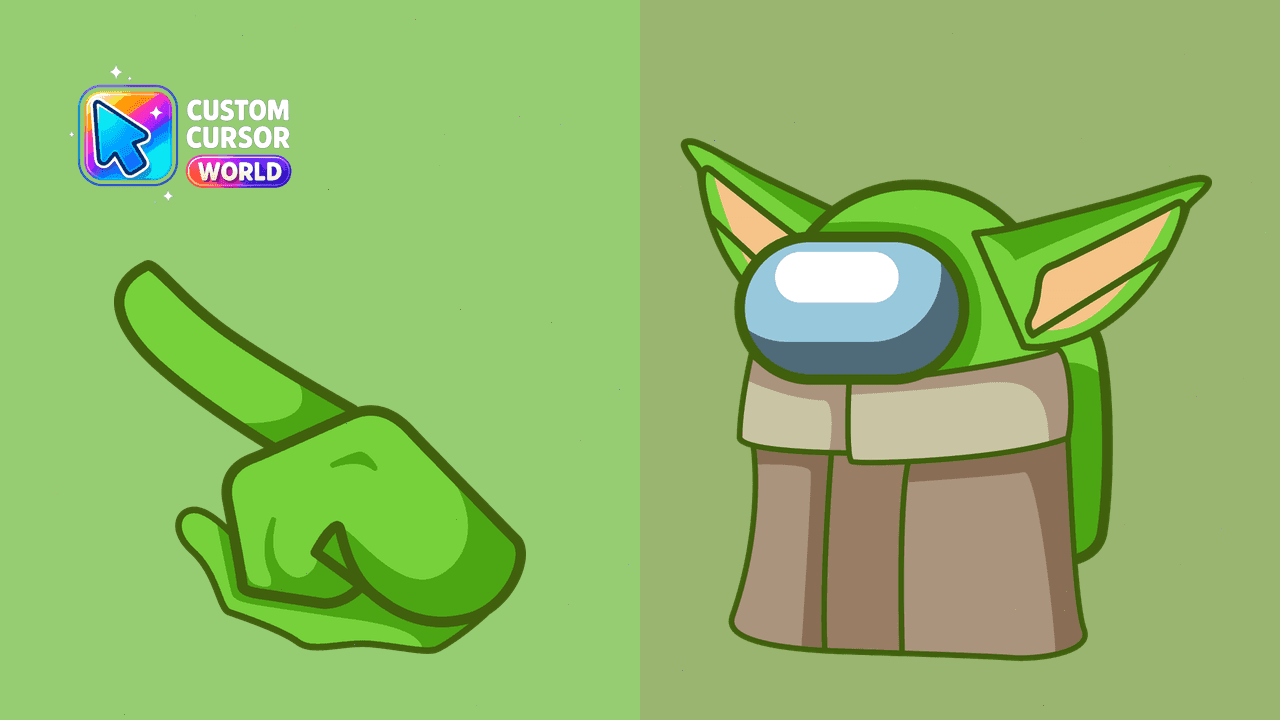 Прев'ю курсор-паку: Custom Baby Yoda Cursor Pack