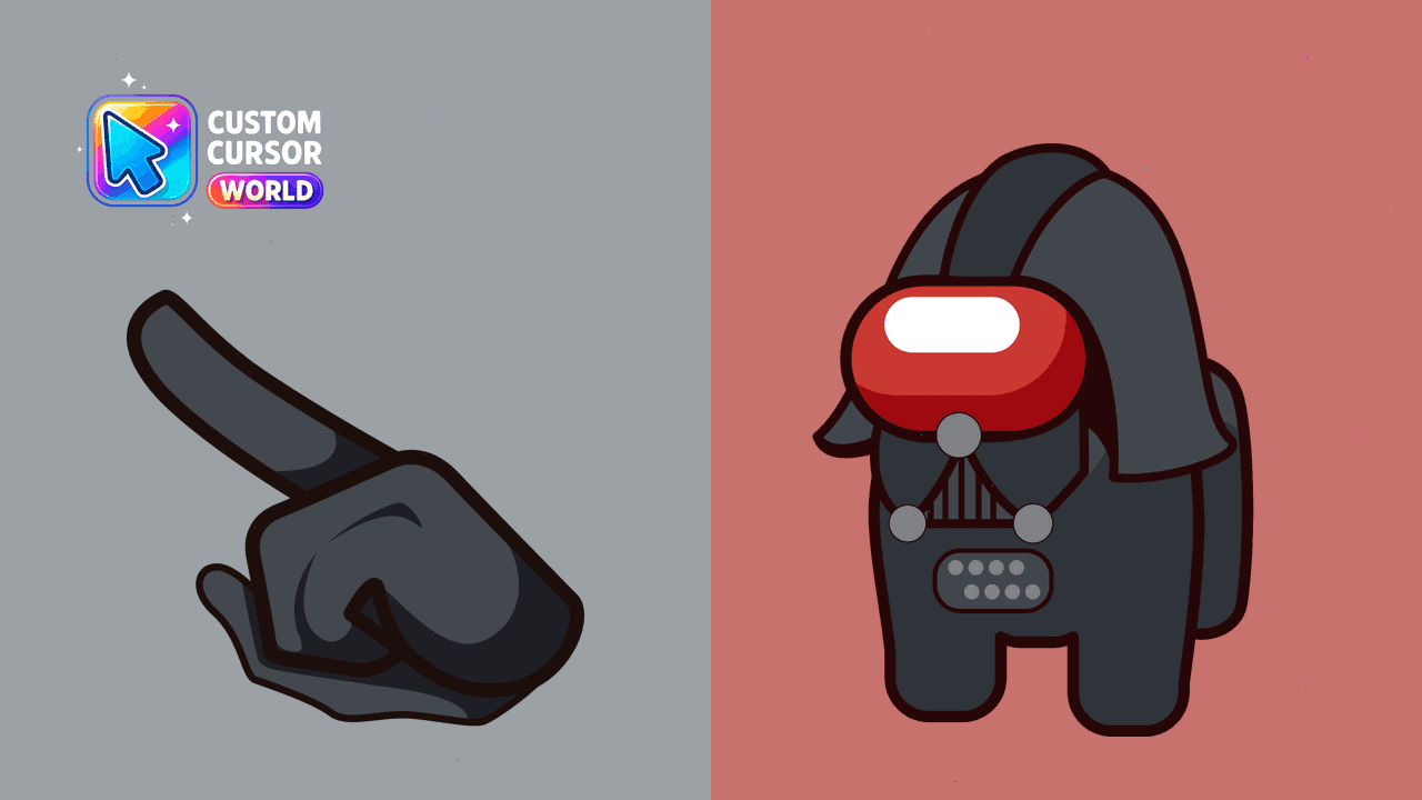 Прев'ю курсор-паку: Darth Vader Custom Cursor Pack for Chrome & Edge