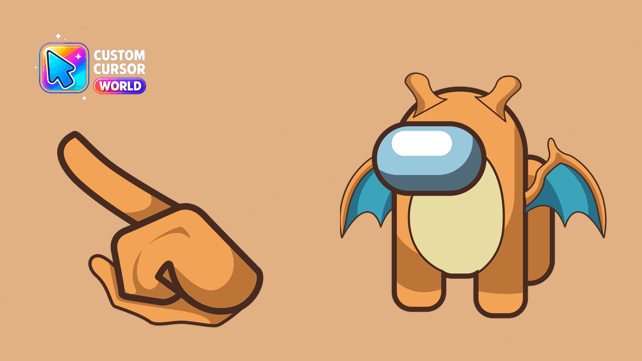 Прев'ю курсор-паку: Custom Cursor Pack - Among Us Dragonite Chrome Collection
