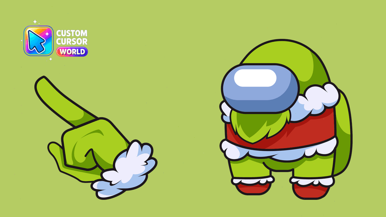 Прев'ю курсор-паку: Among Us Grinch Custom Cursor Pack