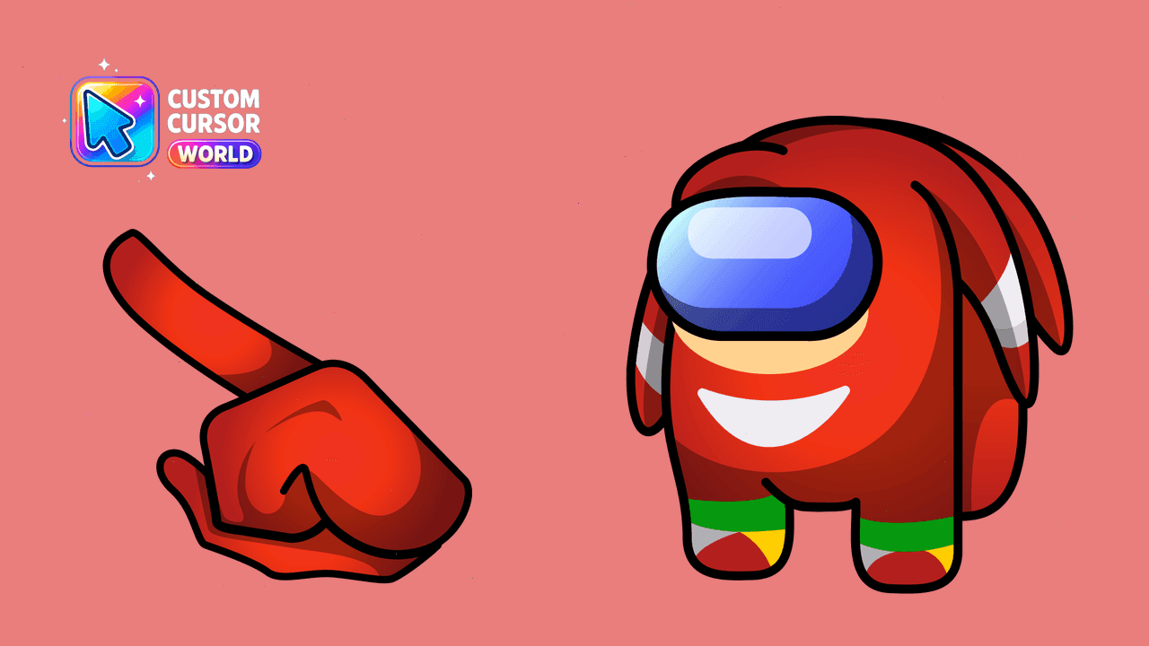 Прев'ю курсор-паку: Knuckles Cursor Pack - Among Us Collection for Chrome & Edge