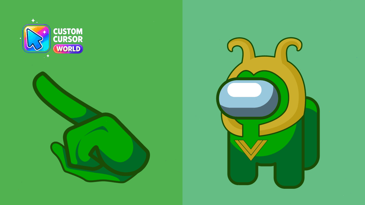 Прев'ю курсор-паку: Loki's Cursor Pack for Chrome - Among Us Custom Cursors