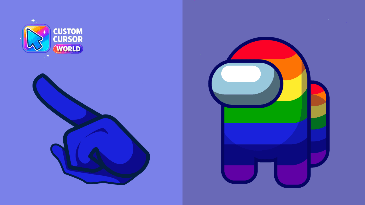Прев'ю курсор-паку: Among Us Custom Cursor Pack for Chrome and Edge