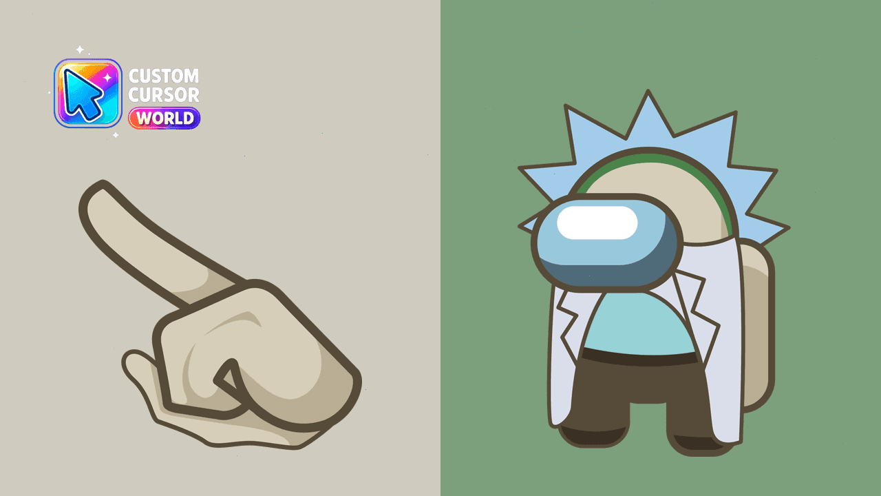 Прев'ю курсор-паку: Rick Sanchez Custom Cursor Pack for Chrome & Edge