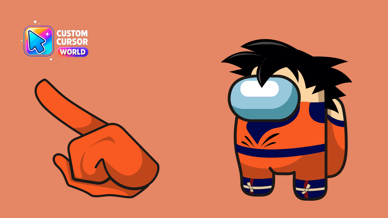 Прев'ю курсор-паку: Custom Cursor Pack - Son Goku Among Us Designs