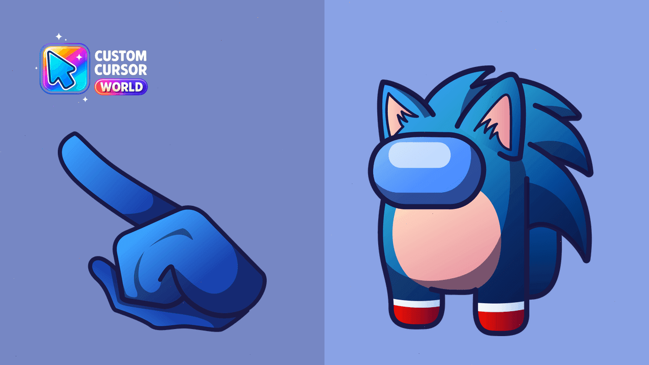 Прев'ю курсор-паку: Sonic Among Us Custom Cursor Pack for Browsers