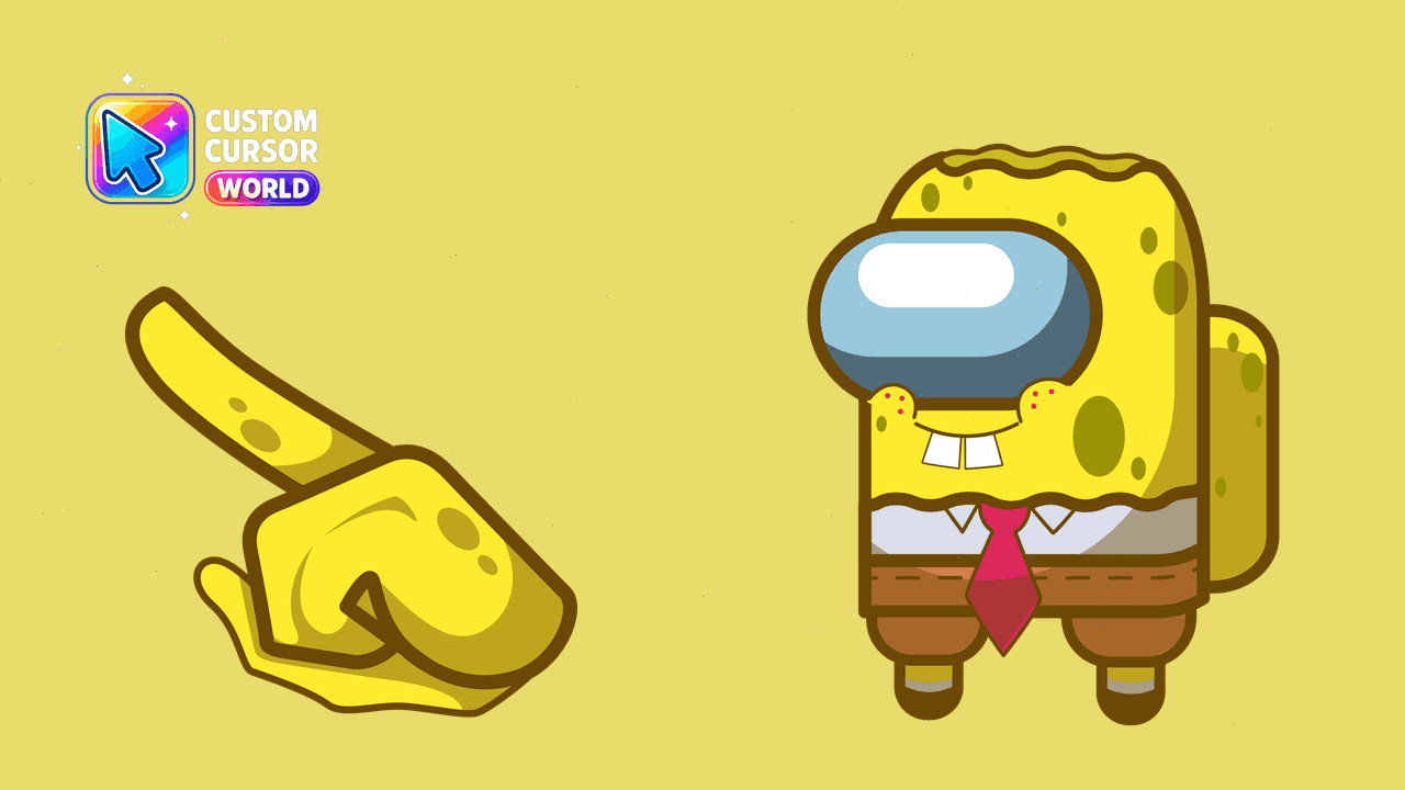 Прев'ю курсор-паку: Among Us Spongebob Custom Cursor Pack