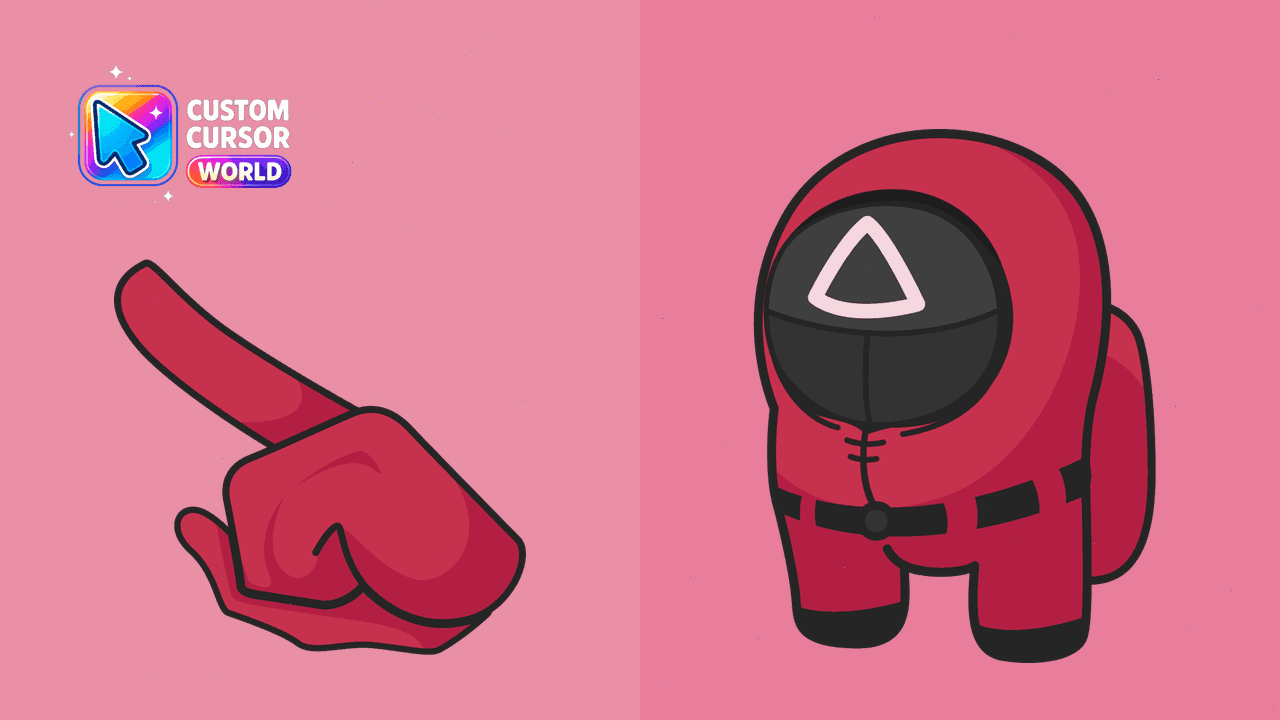Прев'ю курсор-паку: Among Us Custom Cursor Pack - Soldier Character