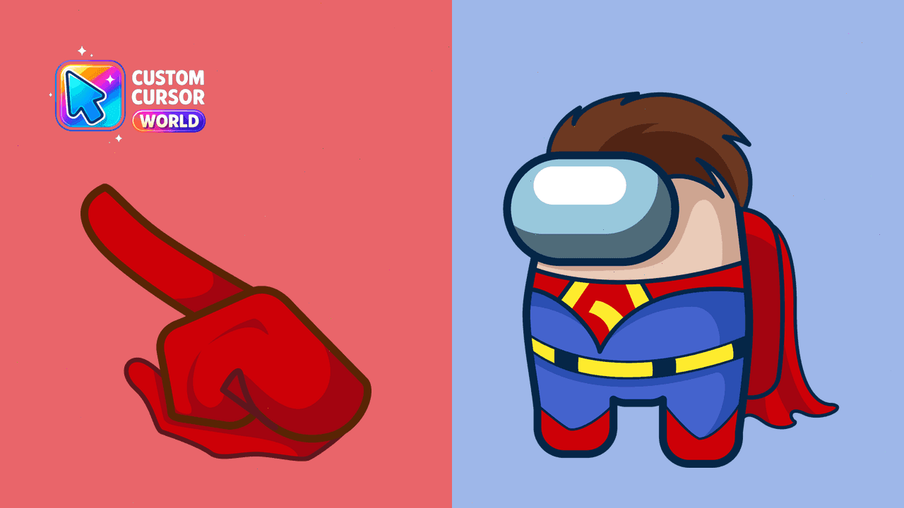 Прев'ю курсор-паку: Superman Custom Cursor Pack for Chrome