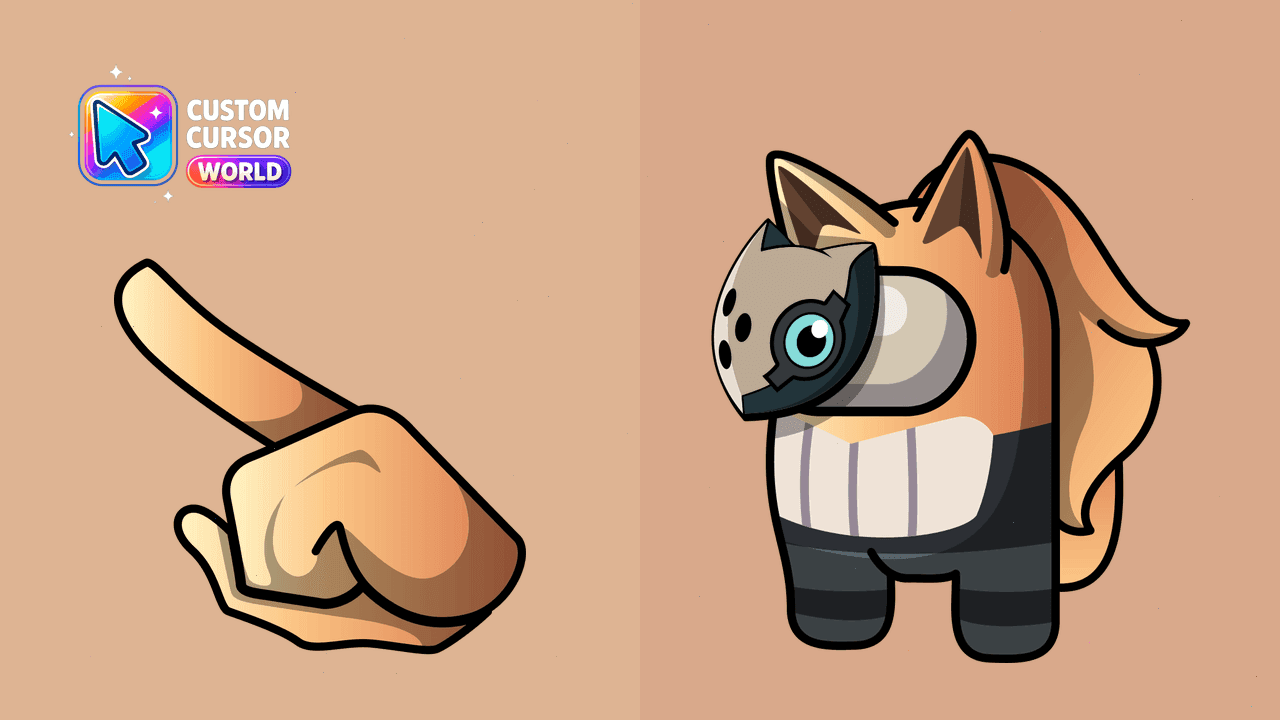 Прев'ю курсор-паку: Whisper the Wolf Custom Cursor Pack for Chrome and Edge