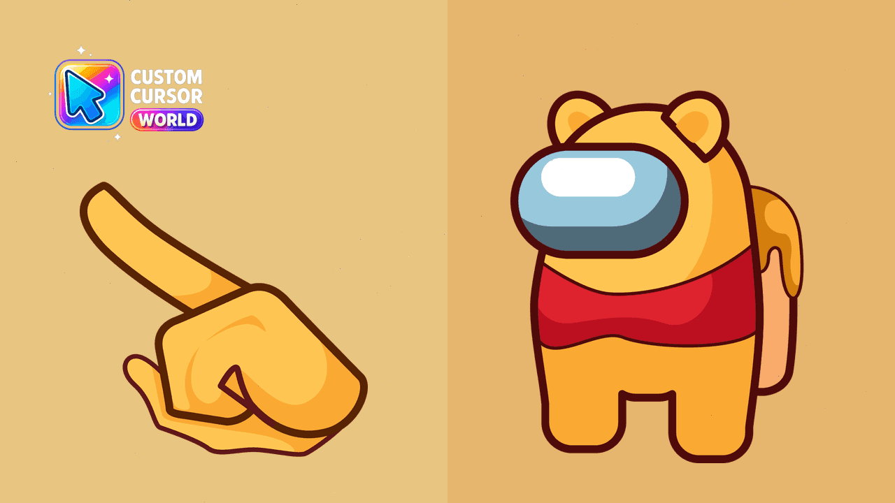 Прев'ю курсор-паку: Custom Winnie-the-Pooh Cursor Pack for Chrome and Edge