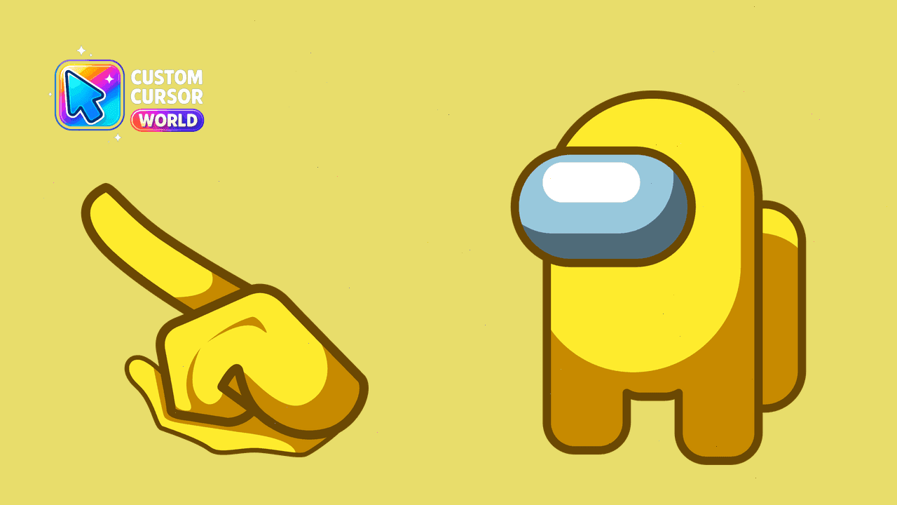 Прев'ю курсор-паку: Among Us Custom Yellow Cursor Pack