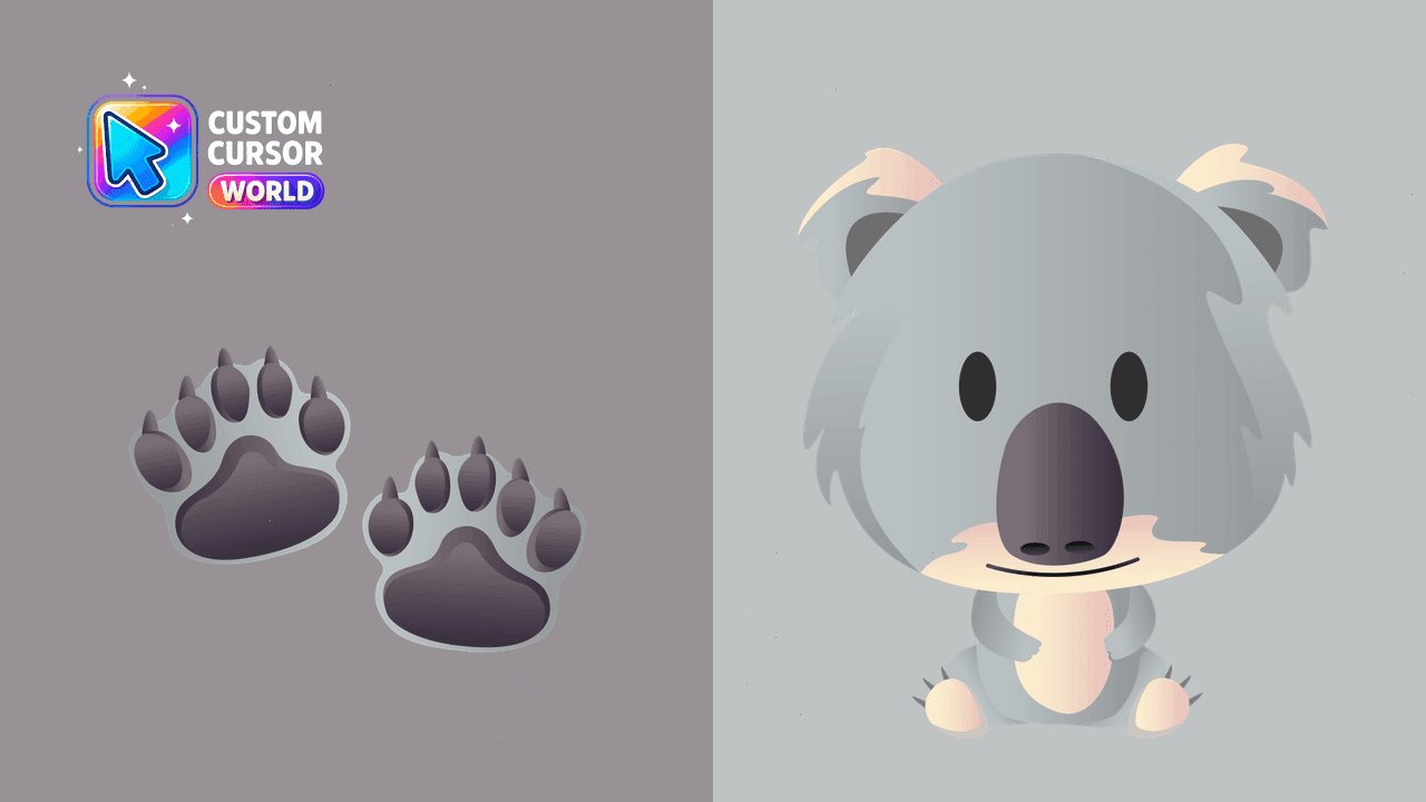 Прев'ю курсор-паку: Koala Cursor Pack - Custom Animated Browsers Collection