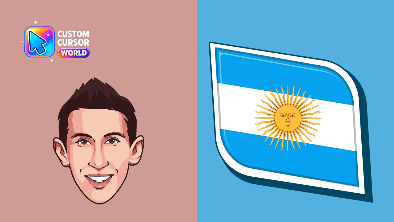 Прев'ю курсор-паку: Angel Di Maria Cursor Pack - Custom Chrome Theme
