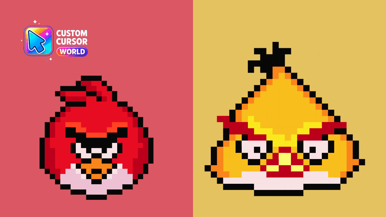 Прев'ю курсор-паку: Pixel Cute Angry Birds Cursor Pack