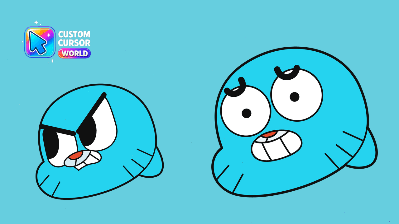 Прев'ю курсор-паку: Angry Gumball Watterson Custom Cursor for Browsers