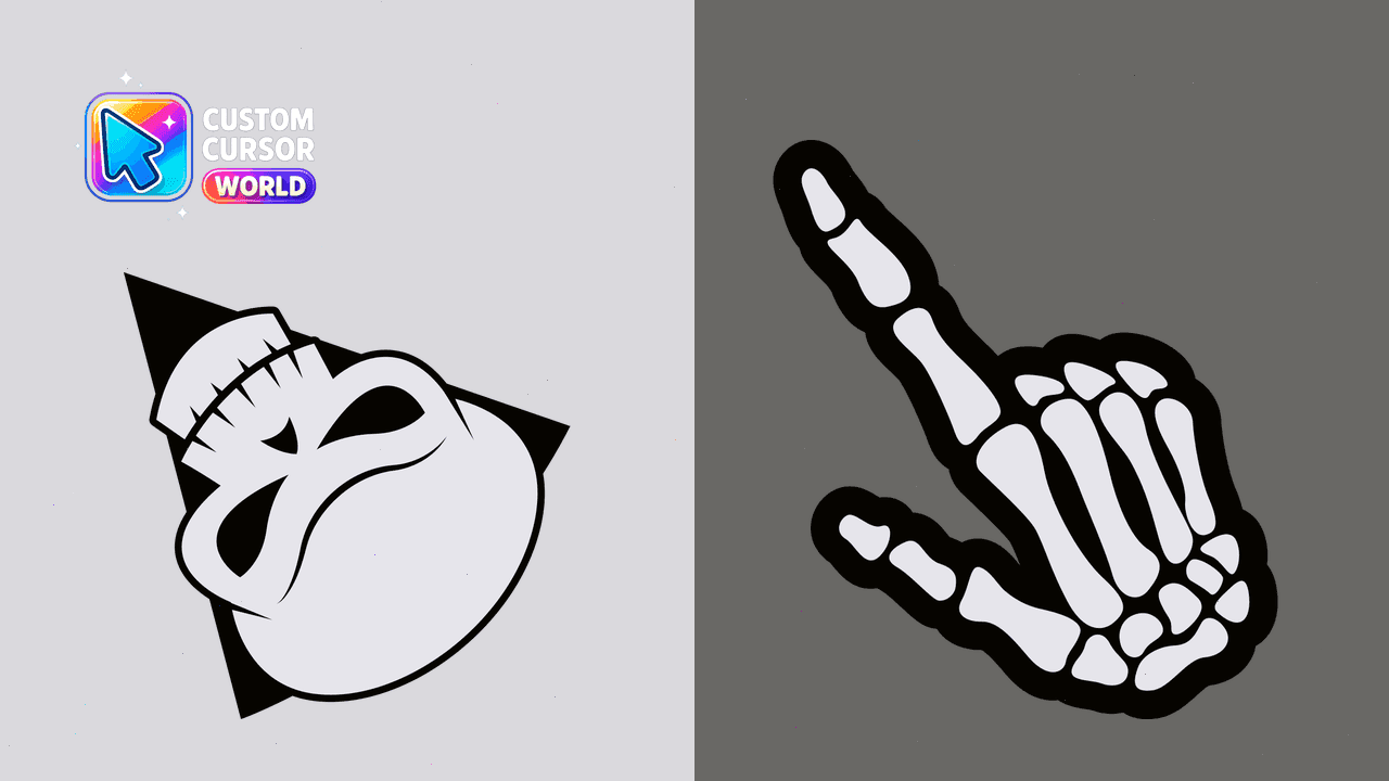 Прев'ю курсор-паку: Halloween Custom Cursor Pack for Chrome & Edge