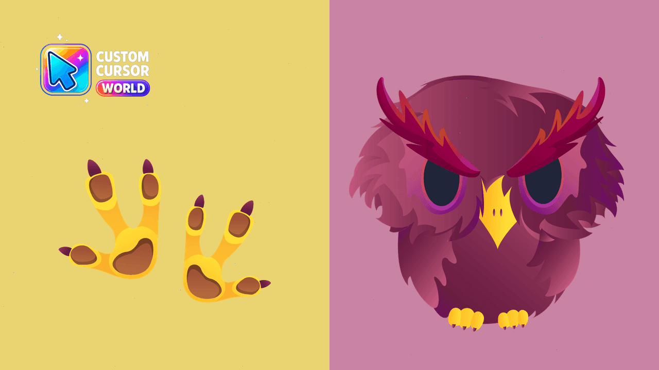 Прев'ю курсор-паку: Owl Custom Cursor Pack