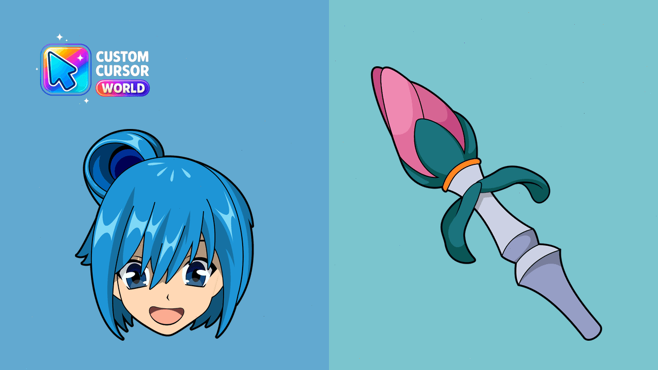 Прев'ю курсор-паку: Aqua Cursor Pack for Chrome and Edge