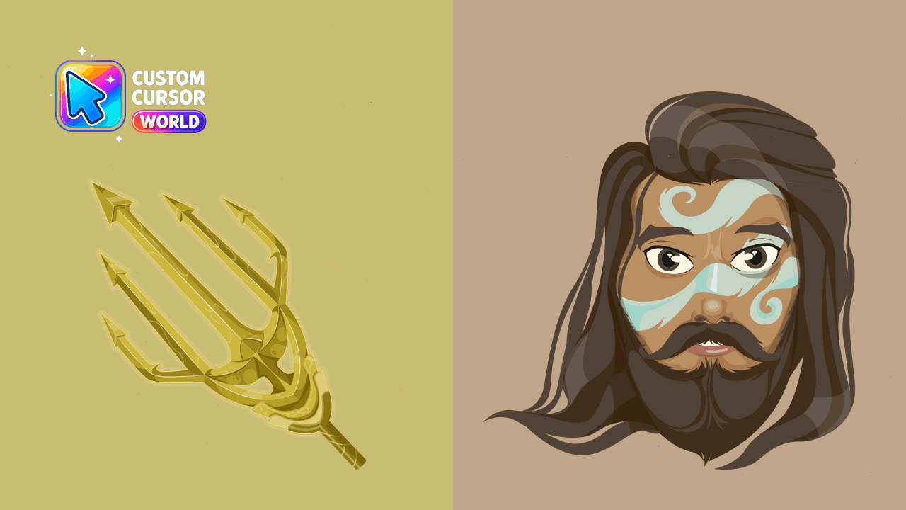 Прев'ю курсор-паку: Custom Aquaman Cursor Pack for Chrome
