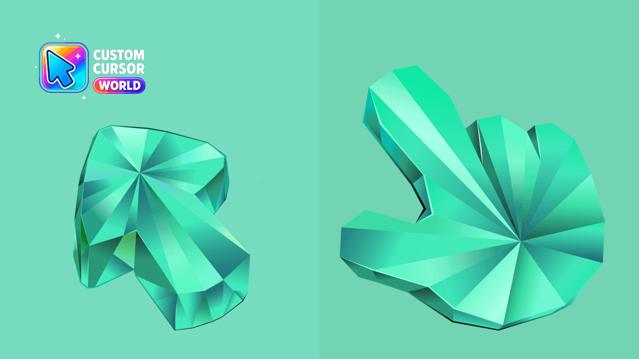 Прев'ю курсор-паку: Aquamarine Texture Cursor Pack
