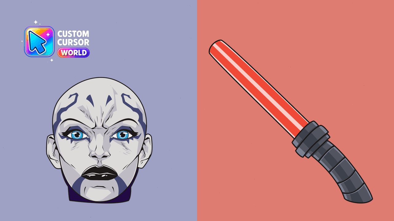 Прев'ю курсор-паку: Asajj Ventress Custom Cursor for Chrome