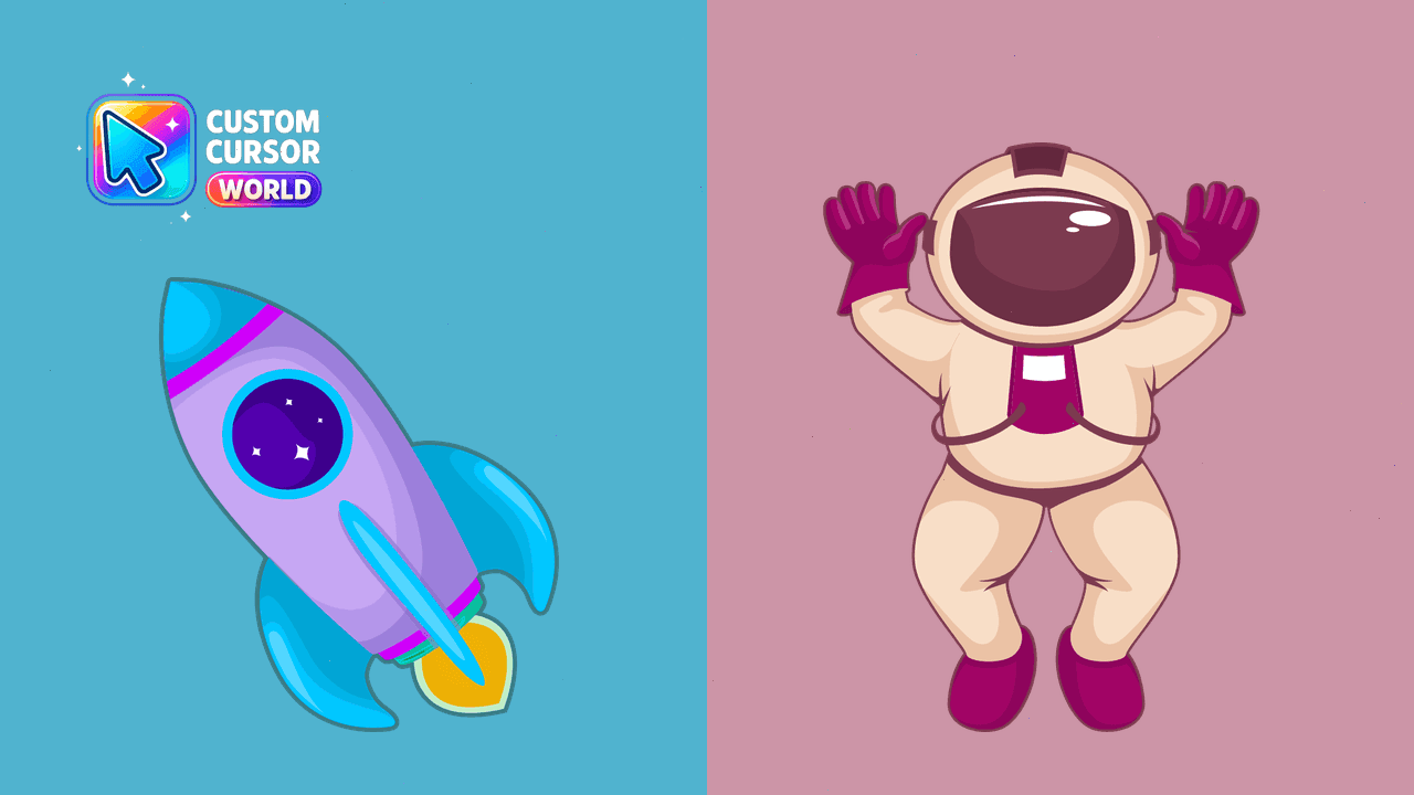 Прев'ю курсор-паку: Space Cursor Pack - Custom Spaceship Designs