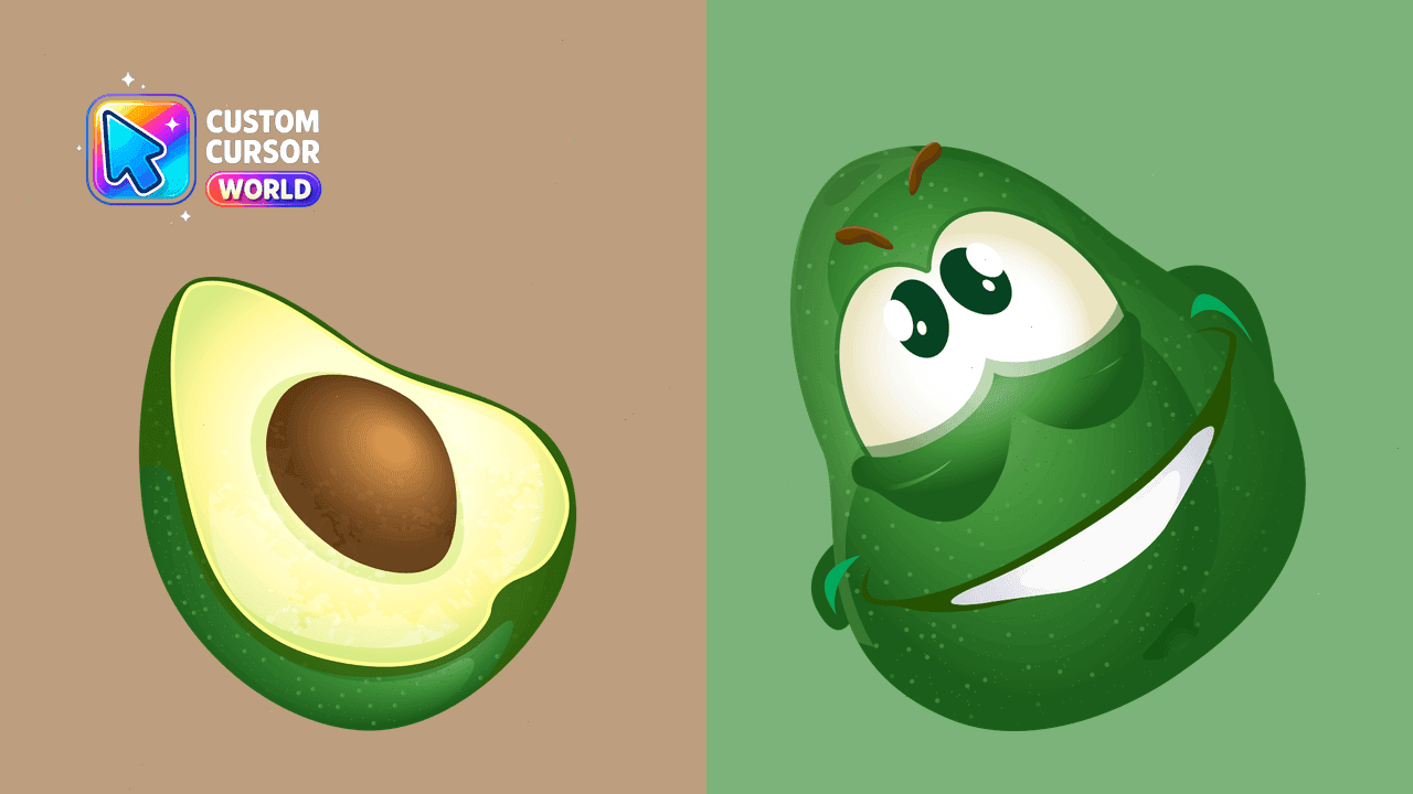 Прев'ю курсор-паку: Avocado Cursor Pack