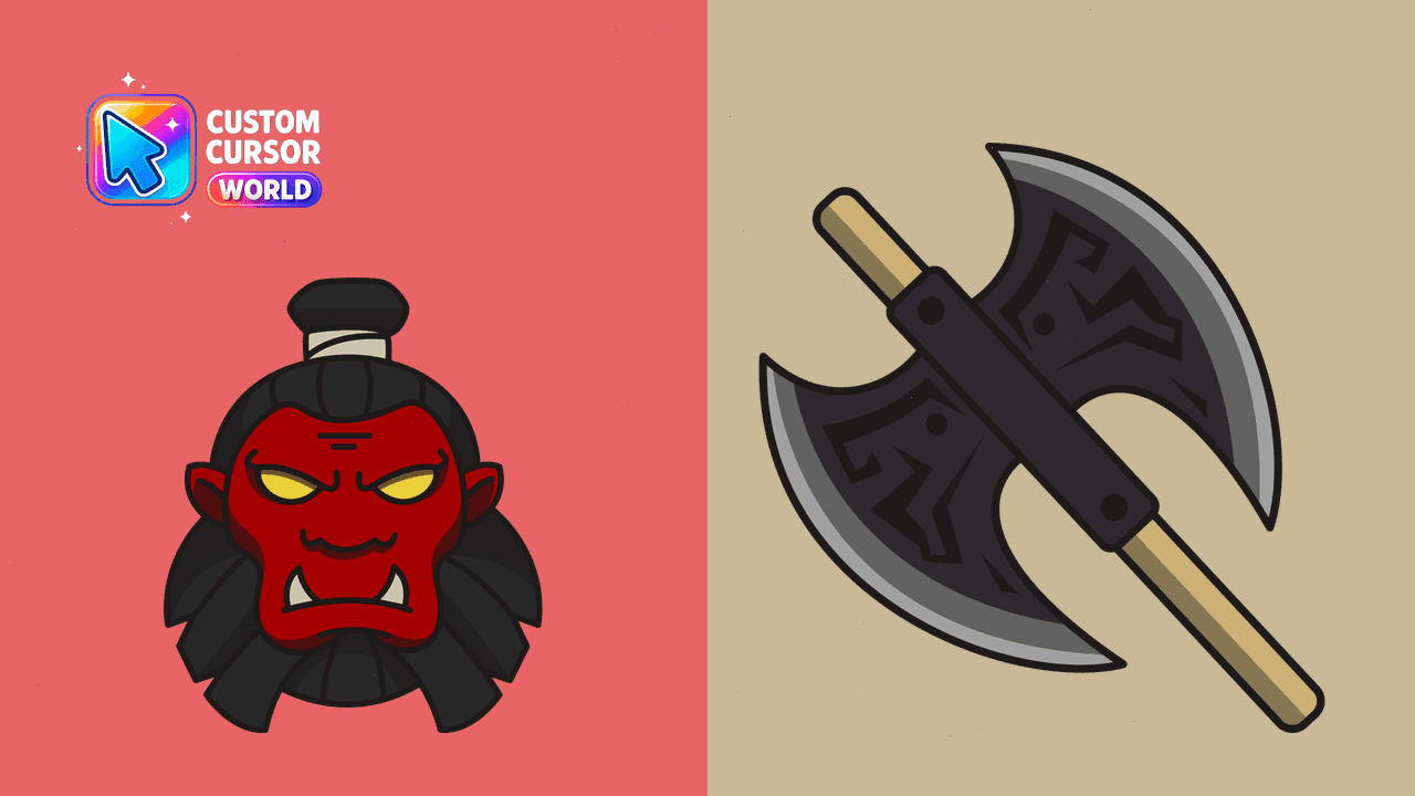 Прев'ю курсор-паку: Axe Custom Cursor Pack for Chrome & Edge