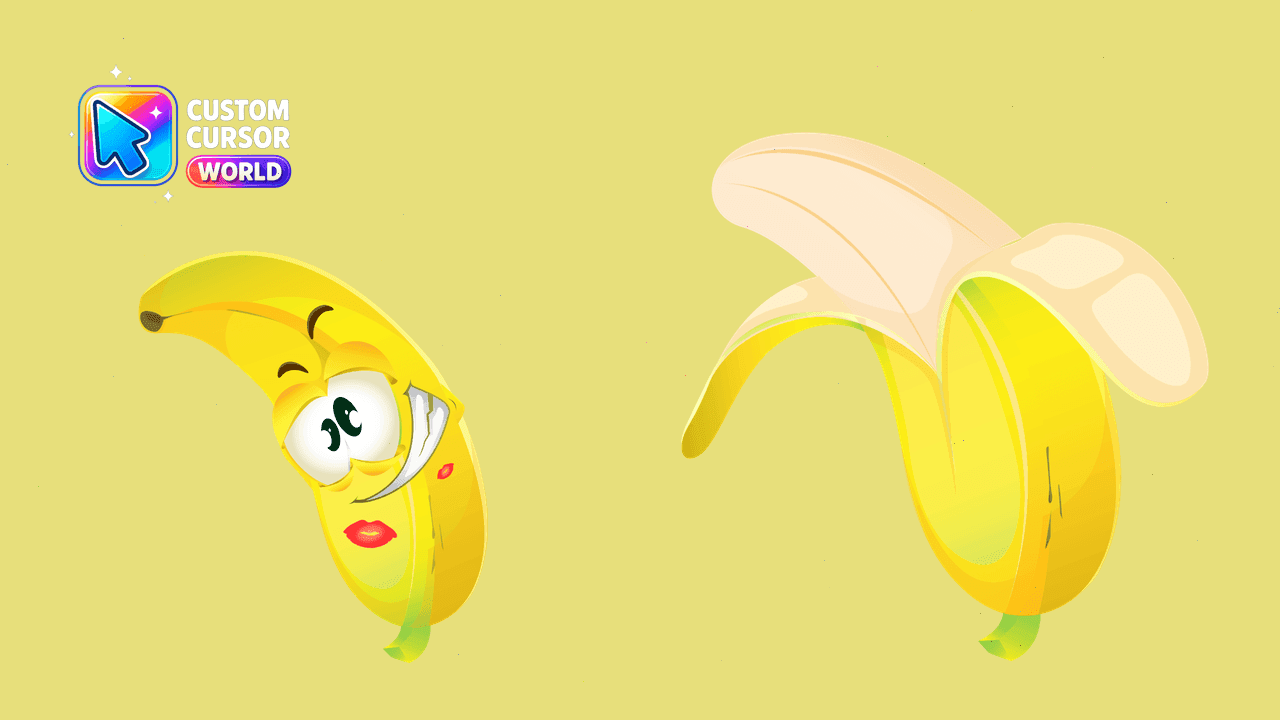 Прев'ю курсор-паку: Banana Cursor Pack - Summer Fun Collection