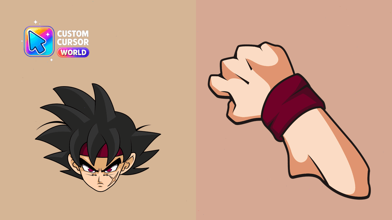 Прев'ю курсор-паку: Bardock Custom Cursor Pack