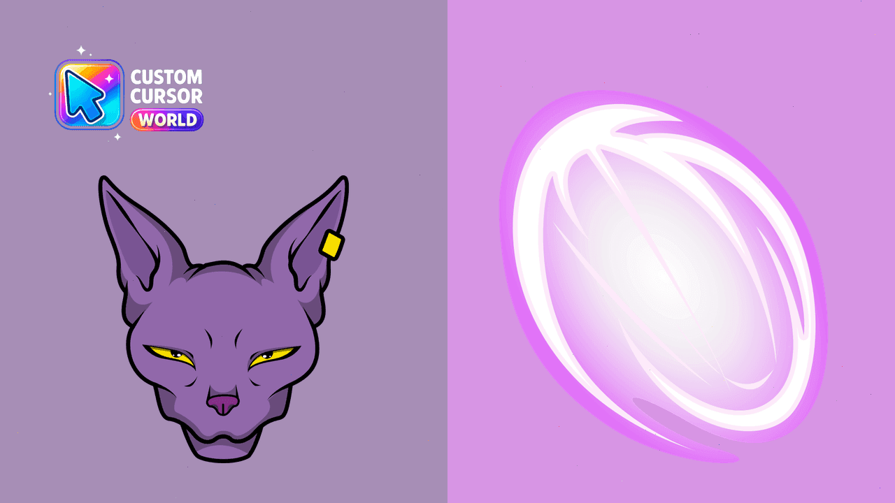 Прев'ю курсор-паку: Beerus Custom Cursor Pack