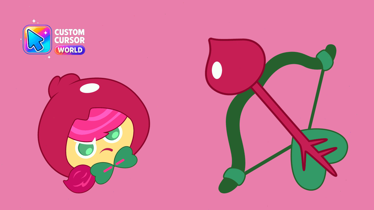 Прев'ю курсор-паку: Custom Cursor Pack - Beet Cookie Chrome Theme