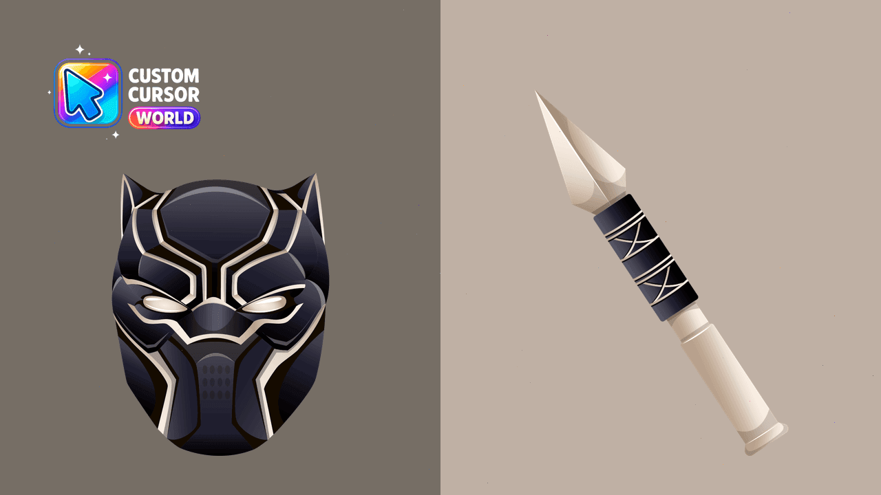 Прев'ю курсор-паку: Black Panther Custom Cursor Pack for Chrome and Edge