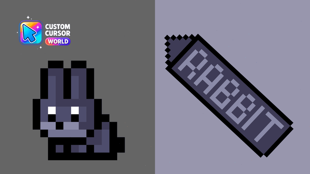 Прев'ю курсор-паку: Black Rabbit Custom Cursor Pack