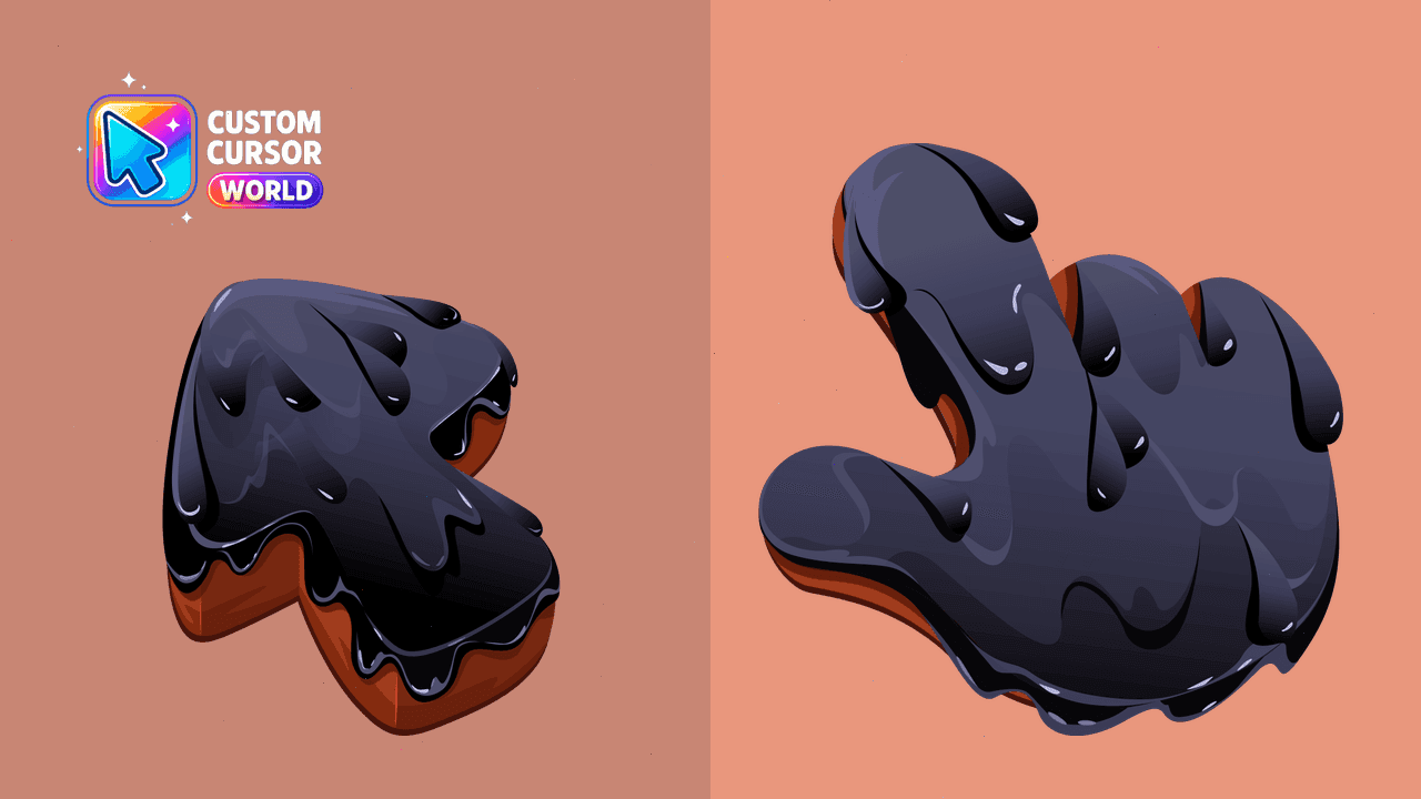 Прев'ю курсор-паку: Black Resin Custom Cursor Pack