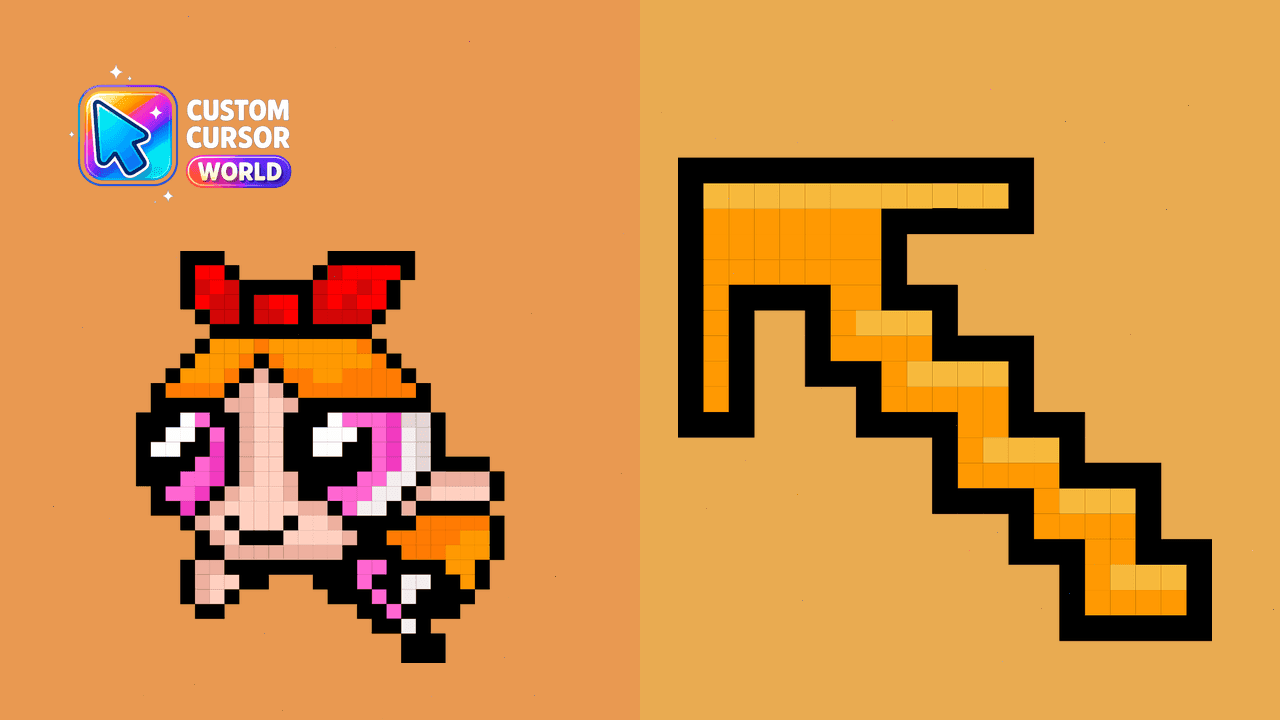 Прев'ю курсор-паку: Blossom Cute Pixel Cursor Pack