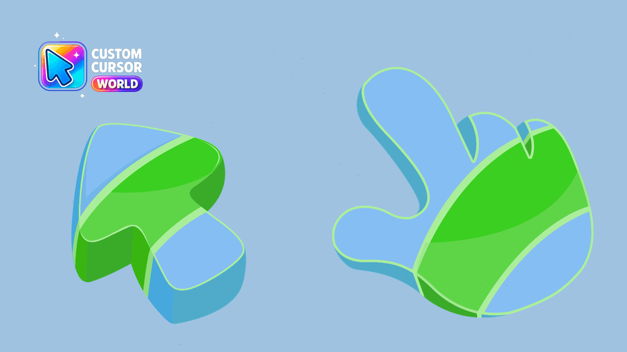 Прев'ю курсор-паку: Abstract Blue Cursor Pack for Chrome & Edge