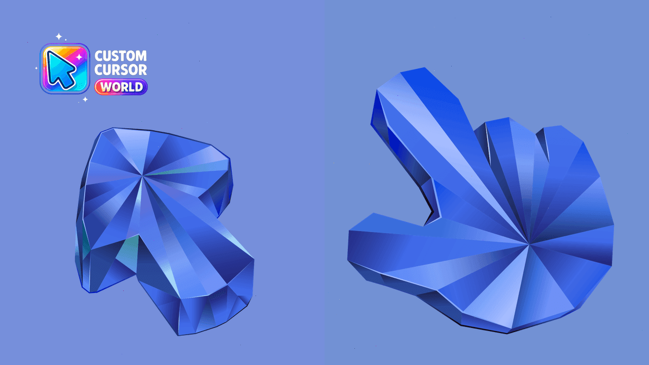 Прев'ю курсор-паку: Blue Sapphire Custom Cursor Pack