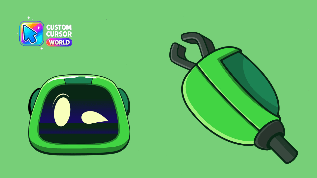 Прев'ю курсор-паку: Boogie Bot Custom Cursor Pack for Chrome
