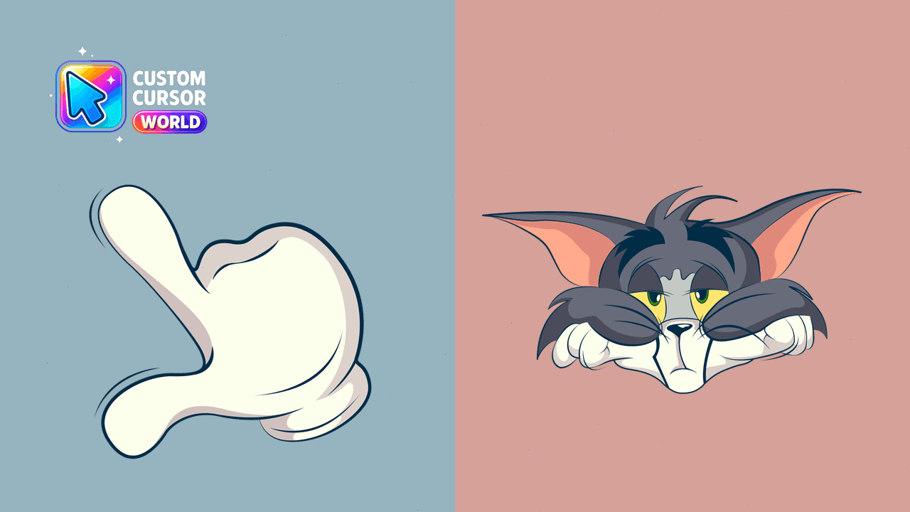 Прев'ю курсор-паку: Tom & Jerry Custom Cursor Pack for Web Browsers