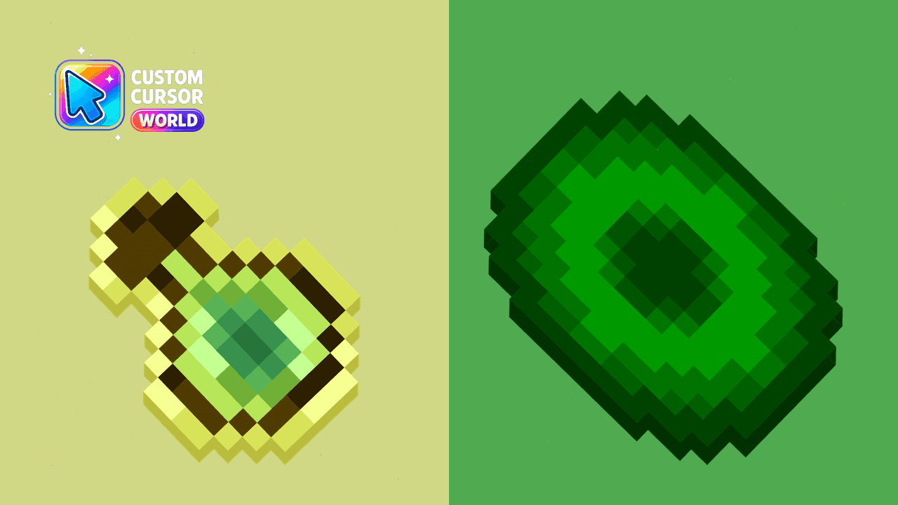 Прев'ю курсор-паку: Enchanting Cursor Pack - Minecraft XP Bottle Design