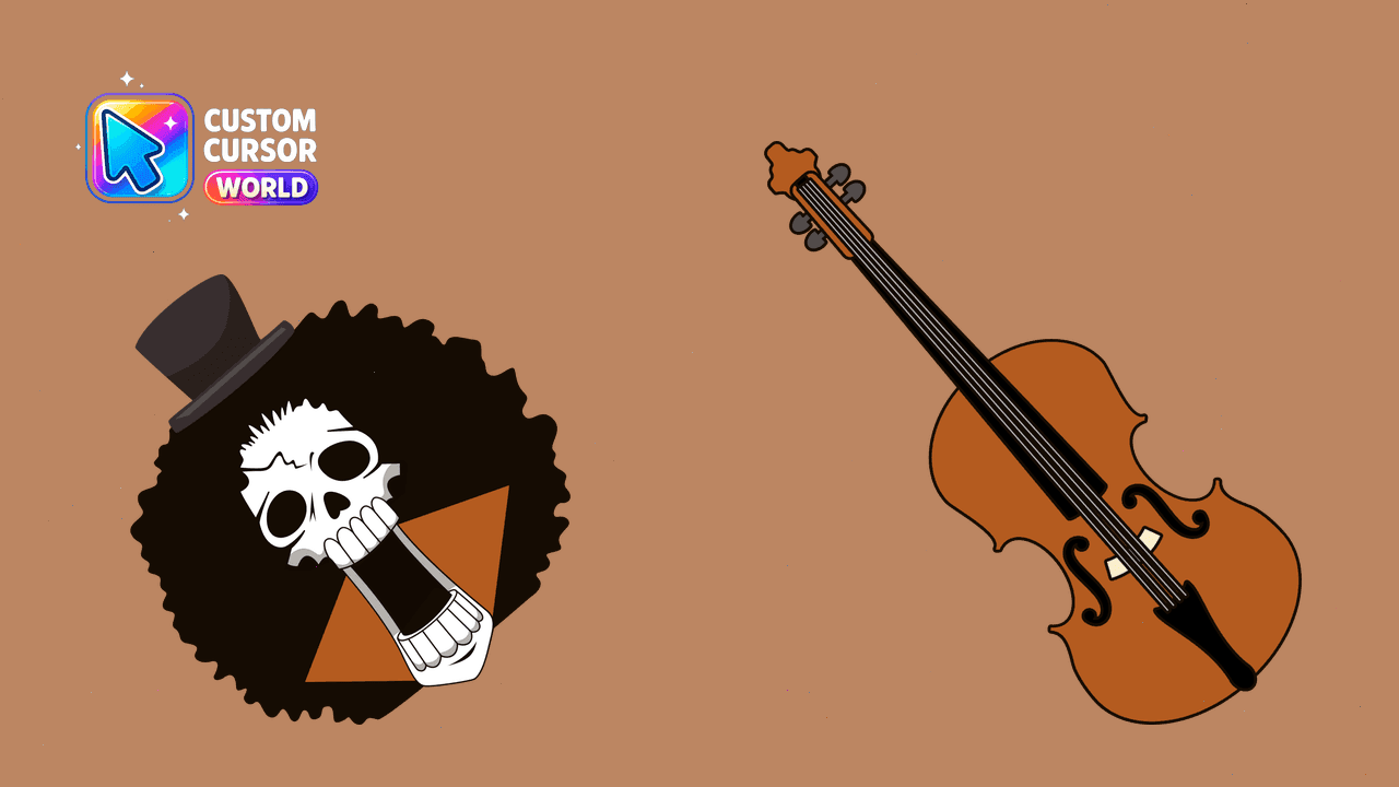 Прев'ю курсор-паку: Custom Cursor Pack - Brook from One Piece