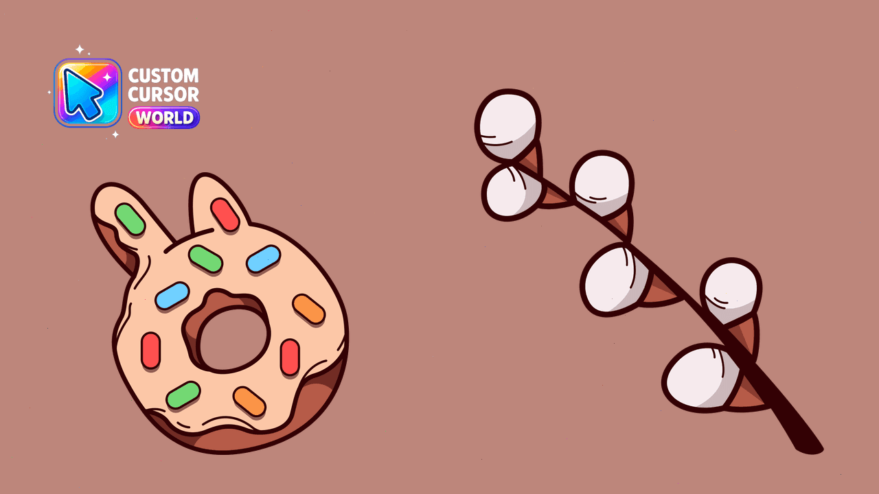 Прев'ю курсор-паку: Cute Bunny Donut Cursor Pack