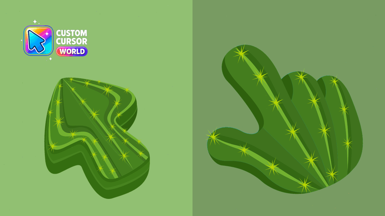 Прев'ю курсор-паку: Cactus Cursor Pack for Chrome and Edge